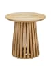 home24 home24 Beistelltisch aus massiver & sandgestrahlter Akazie in Braun, 50 x 50 x 50 cm in Braun