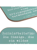Mr. & Mrs. Panda Bierdeckel Spruch Sozialarbeiterin Erfolg mit S... in Meeresbrise