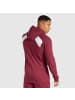 SMILODOX Zip Hoodie Maison in Bordeaux