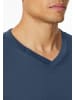 Schiesser Langarmshirt V-Ausschnitt in Royal