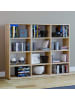 VCM  Holz CD DVD Standregal Bücherregal Regal Megosa L in Sonoma-Eiche (Sägerau)