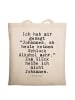 Mr. & Mrs. Panda Uni Tasche Ich hab mir gesagt... mit Spruch in Creme