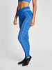 Hummel Hummel Leggings Hmlte Training Damen Dehnbarem Feuchtigkeitsabsorbierenden Nahtlosen in PLACID BLUE/LAPIS BLUE MELANGE