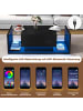 ABRIHOME Couchtisch mit 1 Schublade und LED in Schwarz 100*50*31cm