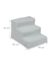 relaxdays Hundetreppe in Grau - (B)35x (H)30 x (T)45 cm