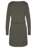 LASCANA Shirtkleid in olivgrün