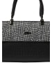 faina Women Handbag in Black White