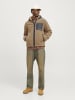 Jack & Jones Teddyfell Jacke in Tigers Eye