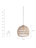 Butlers Lampenschirm Ø49cm CORBELLE in Natur