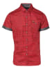 KOROSHI Kurzarmshirt in rot