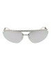 GCDS Unisex Sonnenbrille Browline Silber