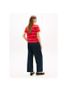 Tommy Hilfiger T-Shirt in fine stp fireworks - bonita pink