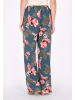 Usha Women Pants in dark green multicolor