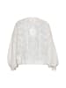 Swirly Damen Cardigan in Weiss
