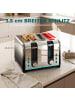 HOMCOM Toaster-26,4L x 15,6B x 18,9H cm-Schwarz