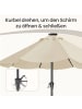 SONGMICS Sonnenschirm Sheld in Beige - (H)241 x Ø270 cm
