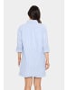 SAINT TROPEZ Langarm - Hemd KiraSZ Oversize fit in Palace Blue