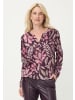 Olsen Langarmshirt Clara in aubergine pink - 0001