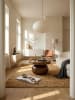 KADIMA DESIGN Couchtisch 50x50x30,5 cm Massivholz Walnussfarben Sofatisch