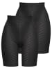 Felina 2er Pack Langbein Miederhose in schwarz schwarz