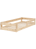 Beliani Kinderbett PRIMELLES in Braun - (W) 95 x (H) 38 x (L) 207 cm