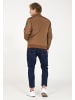 PLUS EIGHTEEN Herren Blouson Mit Patch-Details in Braun