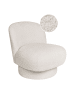 Beliani Sessel AYLO in Weiß - (W) 60 x (H) 65 x (L) 70 cm