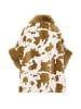 fraully Damen Poncho in Kamel Wollweiss