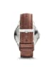 Armani Exchange Armbanduhr The Brown Leather in silber