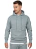 Reichstadt Herren Regular Fit Hoodie Marken-Stick in Grey