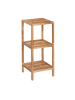 relaxdays Badregal in Natur - (B)36 x (H)79 x (T)36 cm