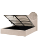Beliani Doppelbett VION in Beige - (W) 177 x (H) 110 x (L) 216 cm