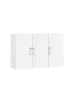 SoBuy Wandschrank in Hochglanzweiß - (W) 13 x (H) 60 x (L) 90 cm