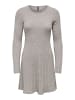 ONLY Strickkleid in Medium Grey Melange