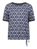 Betty Barclay Casual-Shirt mit Tunnelzug in Blau/Weiß