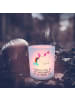 Mr. & Mrs. Panda Windlicht Glas Einhorn Pupsen mit Spruch in Transparent