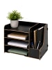 relaxdays Briefablage in Schwarz - (B)31,5 x (H)23 x (T)29 cm