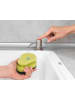 Wenko Seifenspender in MONTI-Arbeitsplatte, 400 ml in Silbern, 5,8 x 31 x 5,8 cm