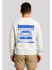 F4NT4STIC Sweatshirt Retro Car Japanese Streetstyle in off-white