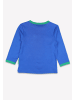 Toby Tiger Langarmshirt mit Bären-Applikation in blau