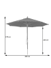 MCW Gastro Holz-Sonnenschirm C57b, Taupe