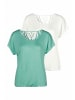 Vivance by Lascana Kurzarmshirt in mint, creme