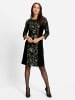 WITT WEIDEN Jersey-Kleid in schwarz-oliv-bedruckt