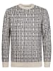Petrol Industries Strickpullover mit geometrischem Muster irongate in Weiß