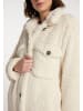 myMo Damen Faux Shearling Mantel in Wollweiss