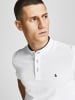 Jack & Jones Polo T-Shirt Pique Kurzarm Basic Hemd JJEPAULOS in Weiß