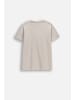 Coccodrillo Baumwoll-T-Shirt mit kurzen Ärmeln in grau