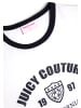 Juicy Couture Juicy Couture THE ARCHED FOOTBALL RINGER T-SHIRT in white