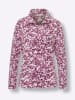 Sieh an! Fleeceshirt in orchidee-violett-bedruckt