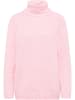 myMo Damen Strickpullover in Rosa Wollweiss